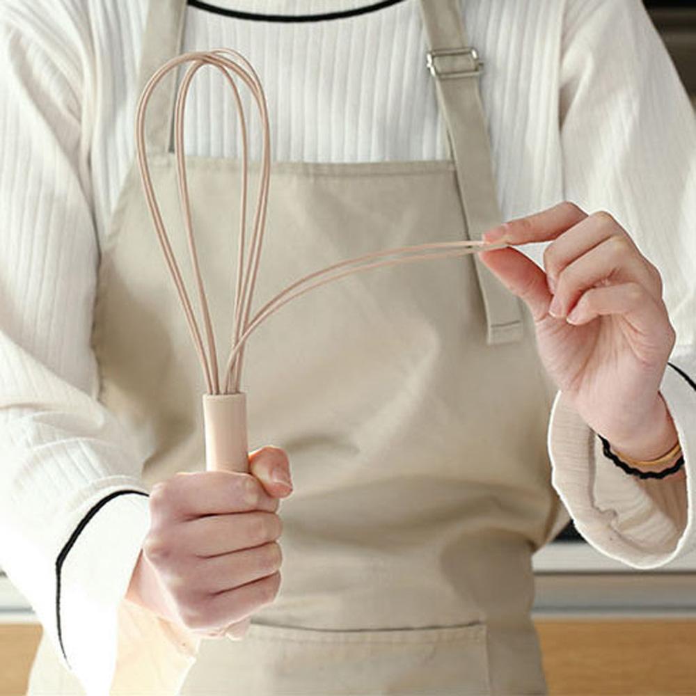 Dụng Cụ Đánh Trứng Bằng Silicone Với Tay Cầm Bằng Nhựa Tiện Dụng