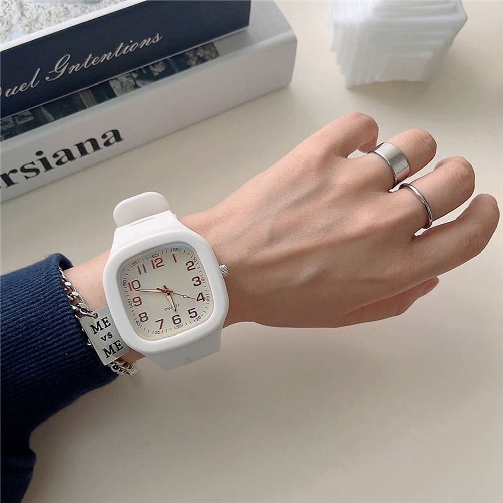 Đồng hồ đôi Kỹ Thuật Số Mặt Vuông Phong Cách Hàn Quốc Qipin Tiktok Dành Cho Nam Và Nữ
