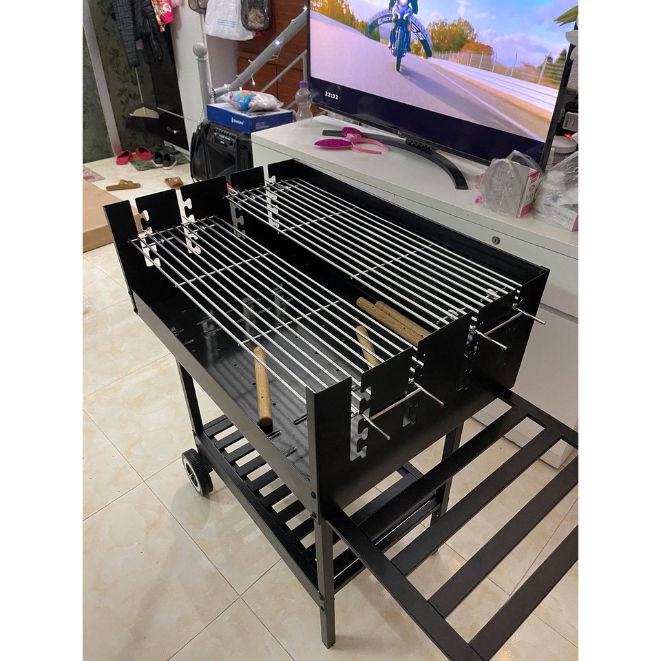 Bếp nướng than hoa ngoài trời ck350 hàng chuẩn bộ quốc phòng sản xuất
