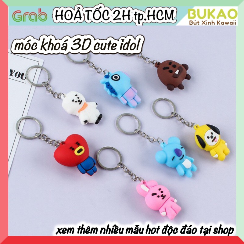 Móc Khoá 3d Idol Bts, Bt21 Mẫu Đẹp Full Bộ Bukao