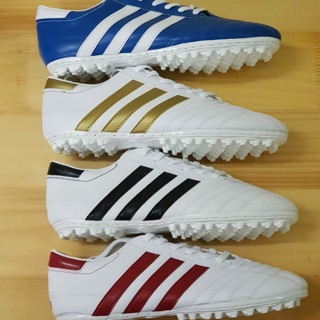 Giày phủi 3 sọc, giày bóng đá CT3, giày đá banh trắng 3 sọc đen