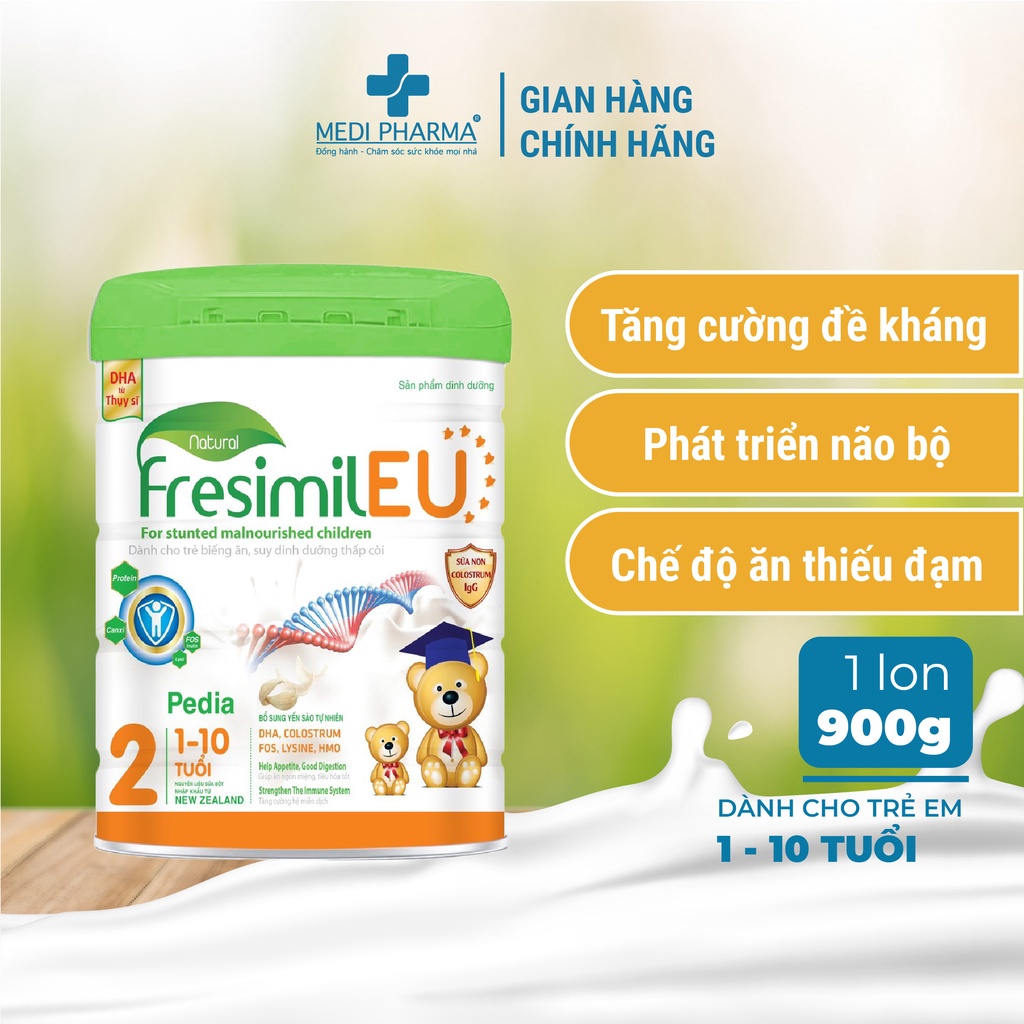 Sữa bột số 2 FresimilEU PEDIA dành cho trẻ biếng ăn - 900g