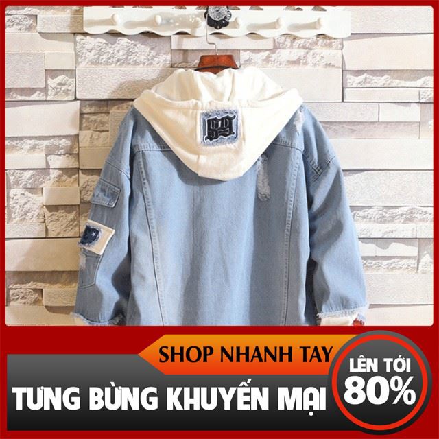 [ Sale Off ] áo khoác jean nam,khoác jean Unisex cao cấp KJC22 thời trang trẻ em