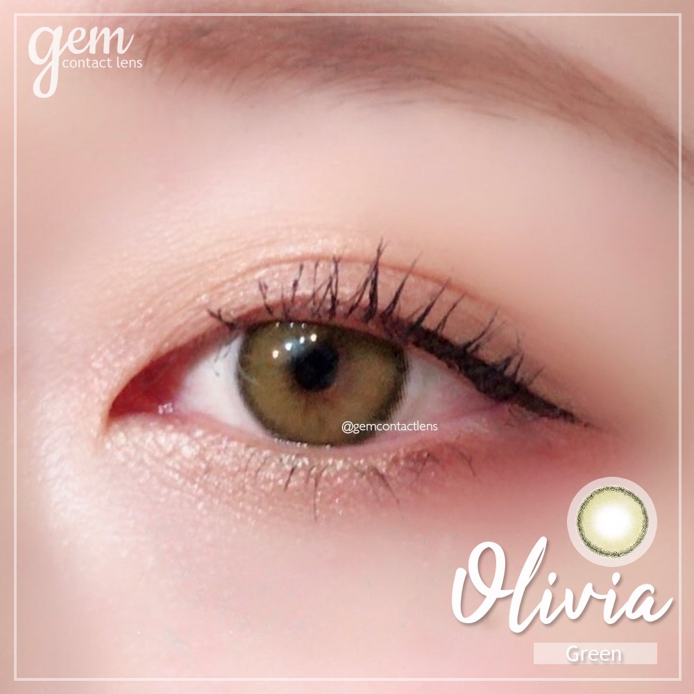 Áp Tròng OLIVIA GREEN Ẩm Cao 55% HSD 6Tháng Lens Xanh Rêu Olive Không Giãn Viền Mỏng Hottrend Đủ Độ Có Lệch Mắt Nhạy Cảm