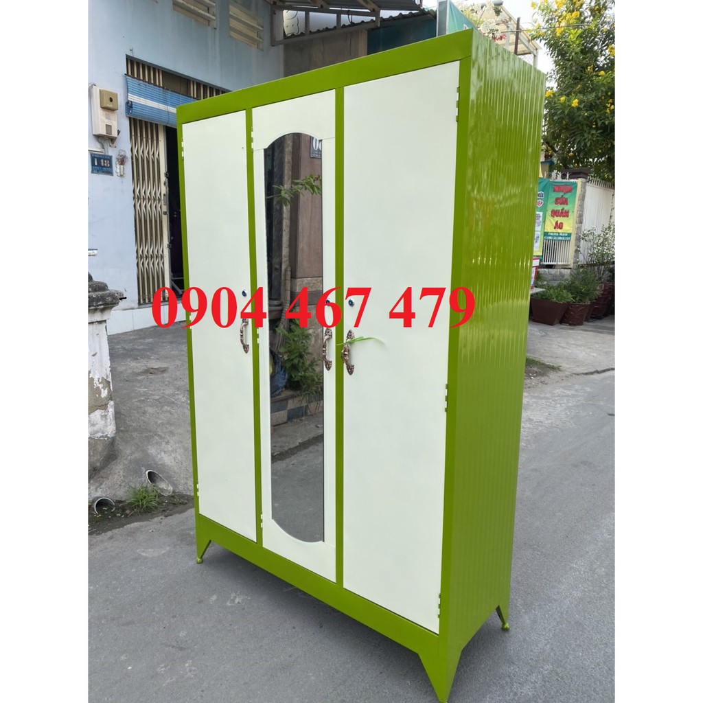 TỦ SẮT SƠN DẦU GIÁ RẺ -  3 CÁNH