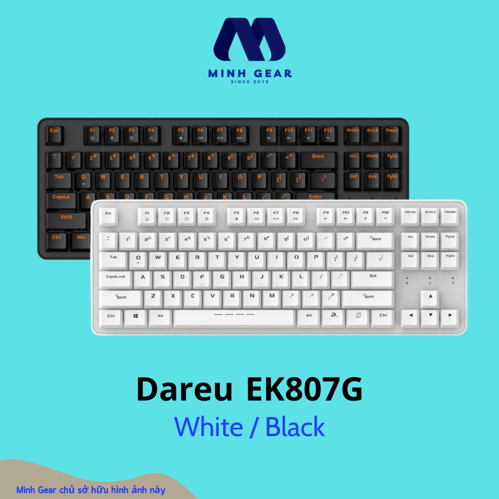 Bàn phím không dây Dareu EK807G (Blue/ Brown/ Red switch)