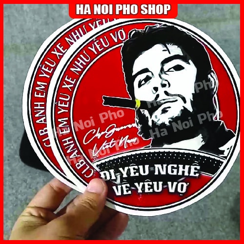 Tem Đi Yêu Nghề về Yêu vợ, Tem tài xế Ông già Phản Quang tùy chọn kích thước 16cm và 20cm