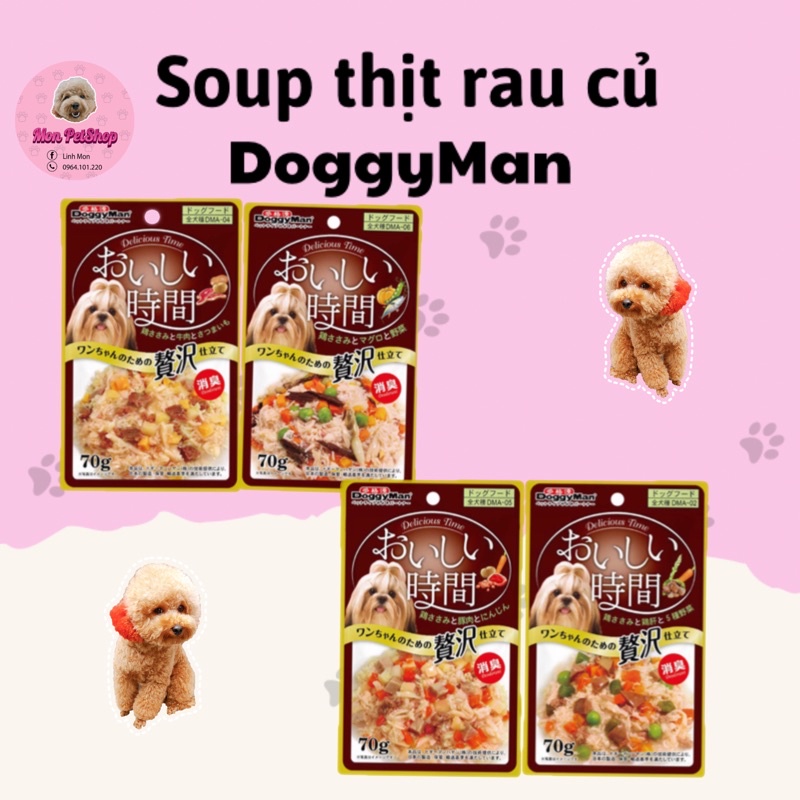 [Siêu rẻ] Soup thịt rau củ DoggyMan cho chó