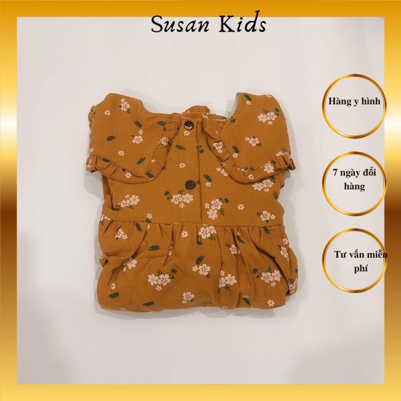 Váy nhung tăm cho bé gái