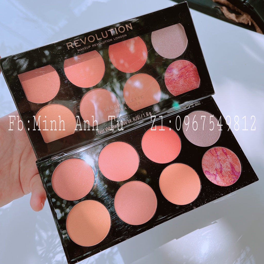 Bảng phấn má Makeup Revolution Ultra Blush Palette Tone Cam Hồng [CHÍNH HÃNG]