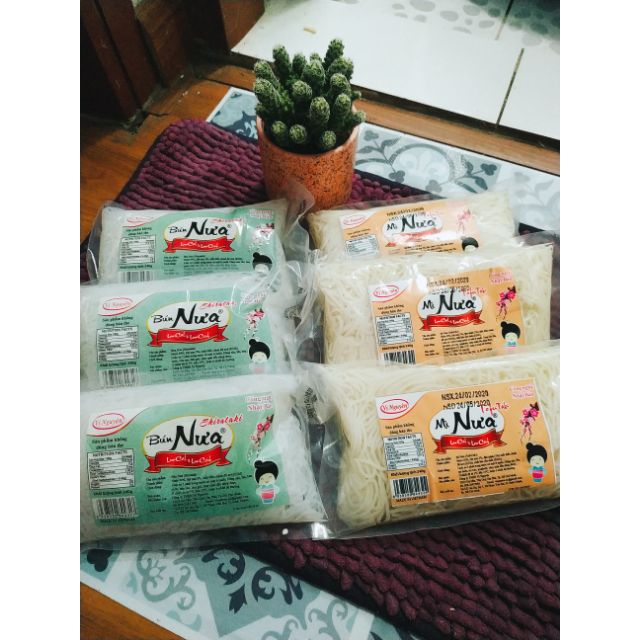 Combo 10 gói 5 bún 5 mì nưa không carb ăn kiêng Keto/Das
