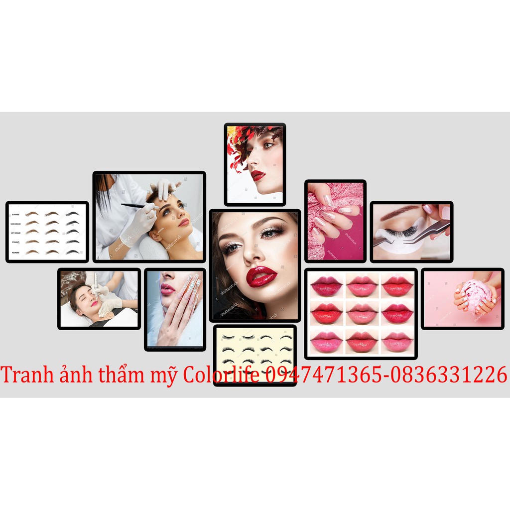 TRANH SPA PHUN XĂM NAIL MI KẾT HỢP DÁN TƯỜNG DECOR TRANG TRÍ TIỆM SPA NAIL MI PHUN XĂM ĐẸP 3D CEO4 MOKOSA | BigBuy360 - bigbuy360.vn