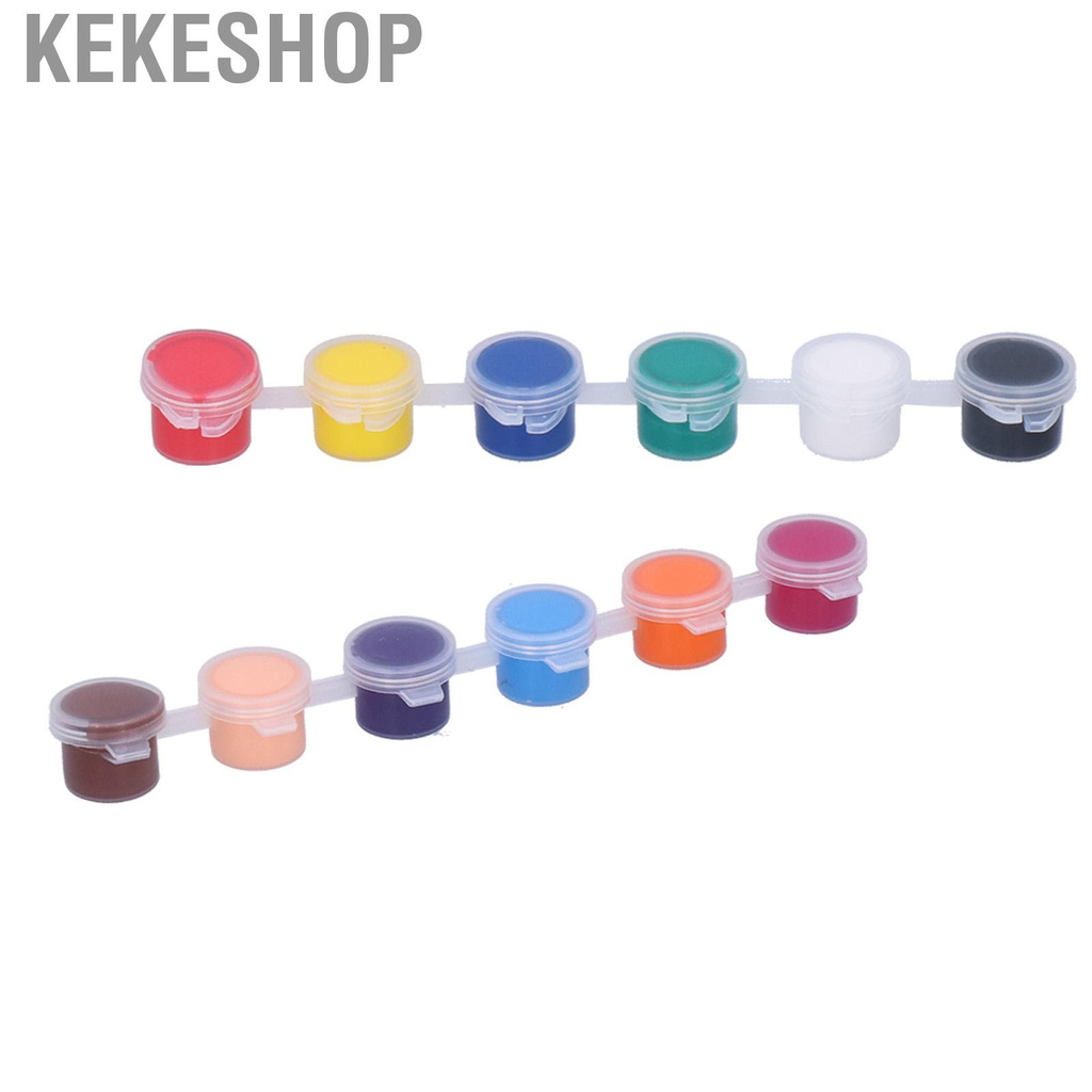 Kekeshop 12 Colors Painting Pigment Drawing Brushes Paint Art Supplies