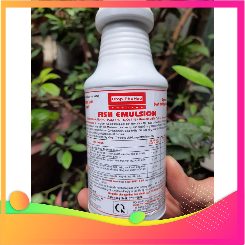 Phân đạm cá cao cấp Fish Emulsion 250ml nhập khẩu Mỹ (Loại 1)