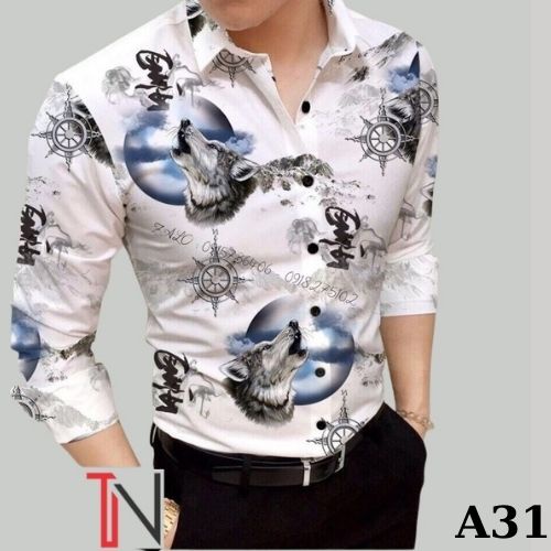 Áo Sơ Mi Nam Dài Tay ❤️FREESHIP❤️ Áo Sơ Mi Kiểu Hàn Quốc Họa Tiết Đẹp Chất Lụa Hàn Cao Cấp Dvin_fashion
