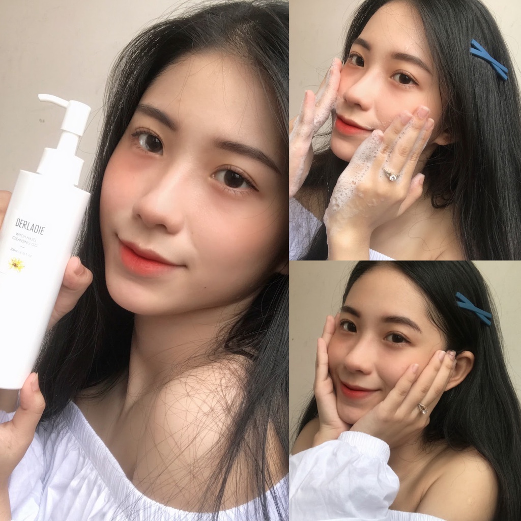 Sữa Rửa Mặt Derladie Herbal Extract Care Deep Cleansing Foam 150ml, SRM Derladie Witch Hazel 200ml