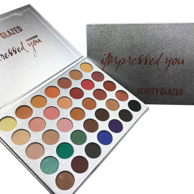 Bảng phấn mắt chống nước nhiều màu xinh xắn thương hiệu BEAUTY GLAZED