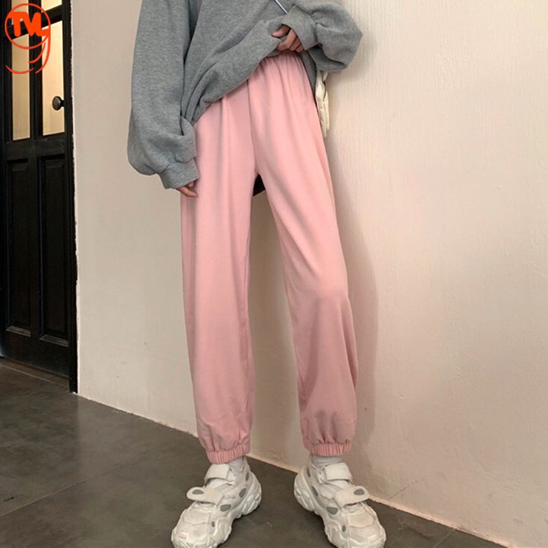 Quần Jogger Nữ TVL1999, quần dài nữ ống rộng kiểu dáng thể thao bo gấu chất liệu nỉ da cá cao cấp không phai xù