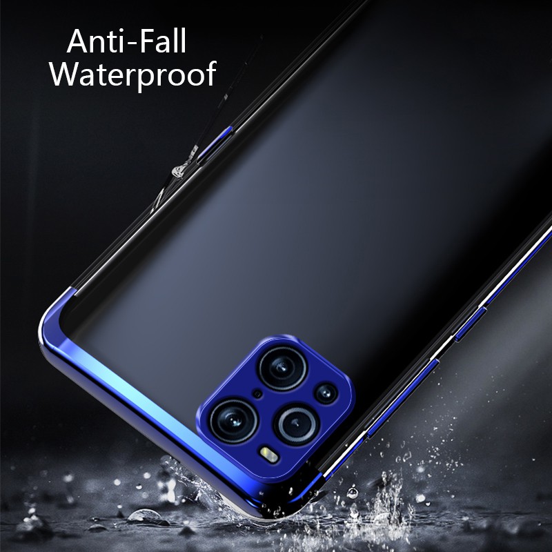 Ốp Lưng Dẻo Trong Suốt Chống Sốc Viền Màu Cho Oppo Find X3 X3 Pro | BigBuy360 - bigbuy360.vn