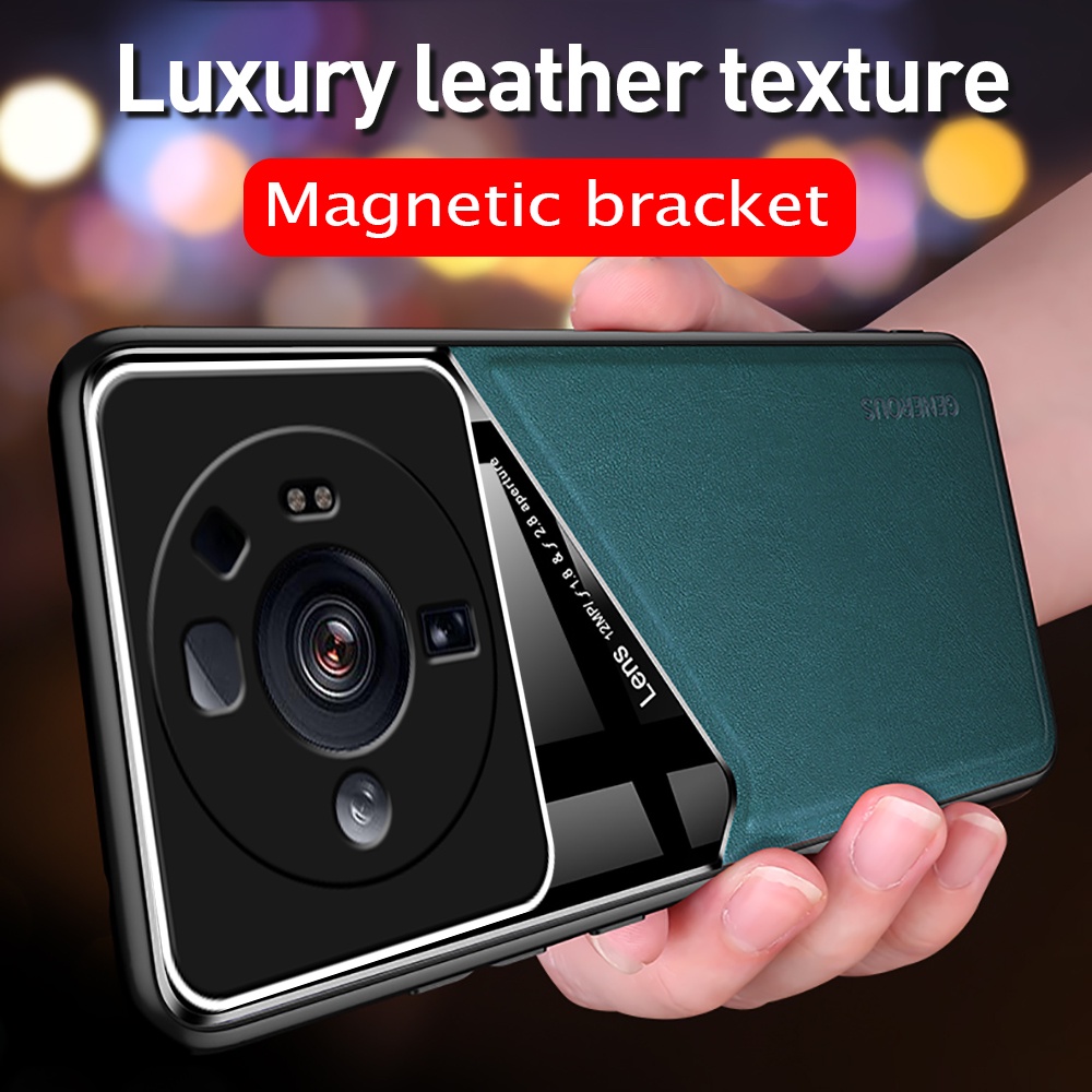 Ốp Điện Thoại Da Từ Tính Bảo Vệ Camera Cho Xiaomi 12S Ultra Pro Xiaomi Mi 12 Lite 12x Pro