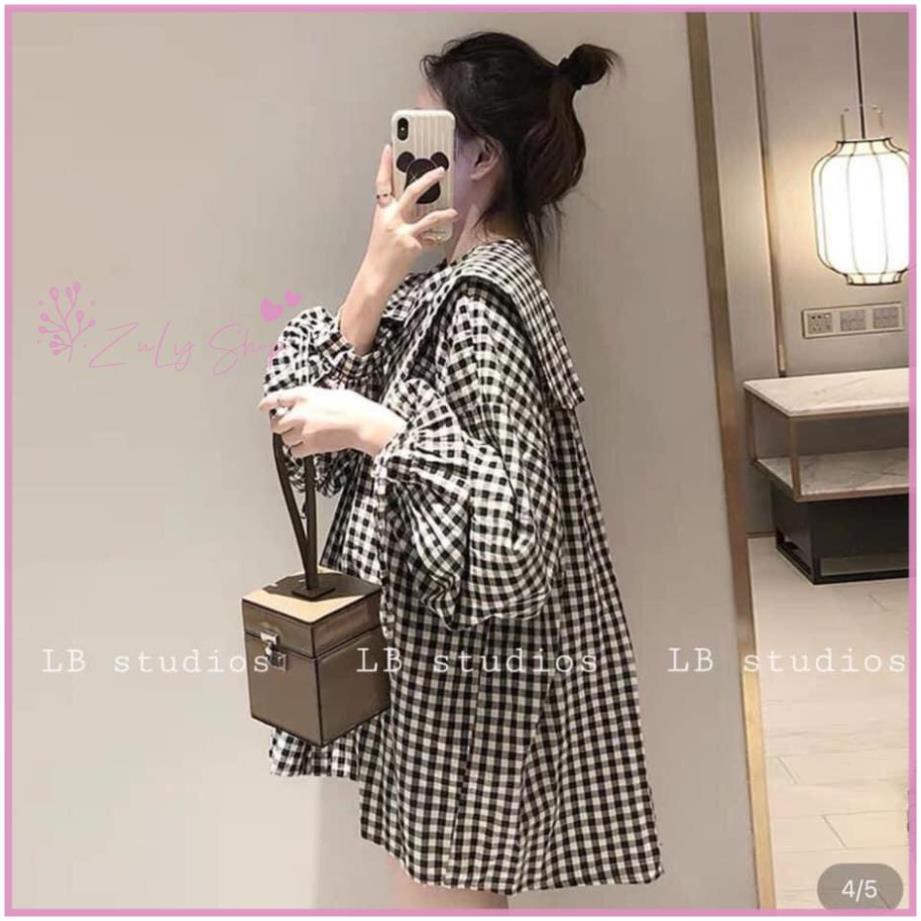 Sơ mi cổ nhọn tay rút 2 màu [s] | BigBuy360 - bigbuy360.vn