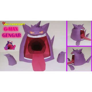 Pokemon Gomax gengar Giấy Thủ Công