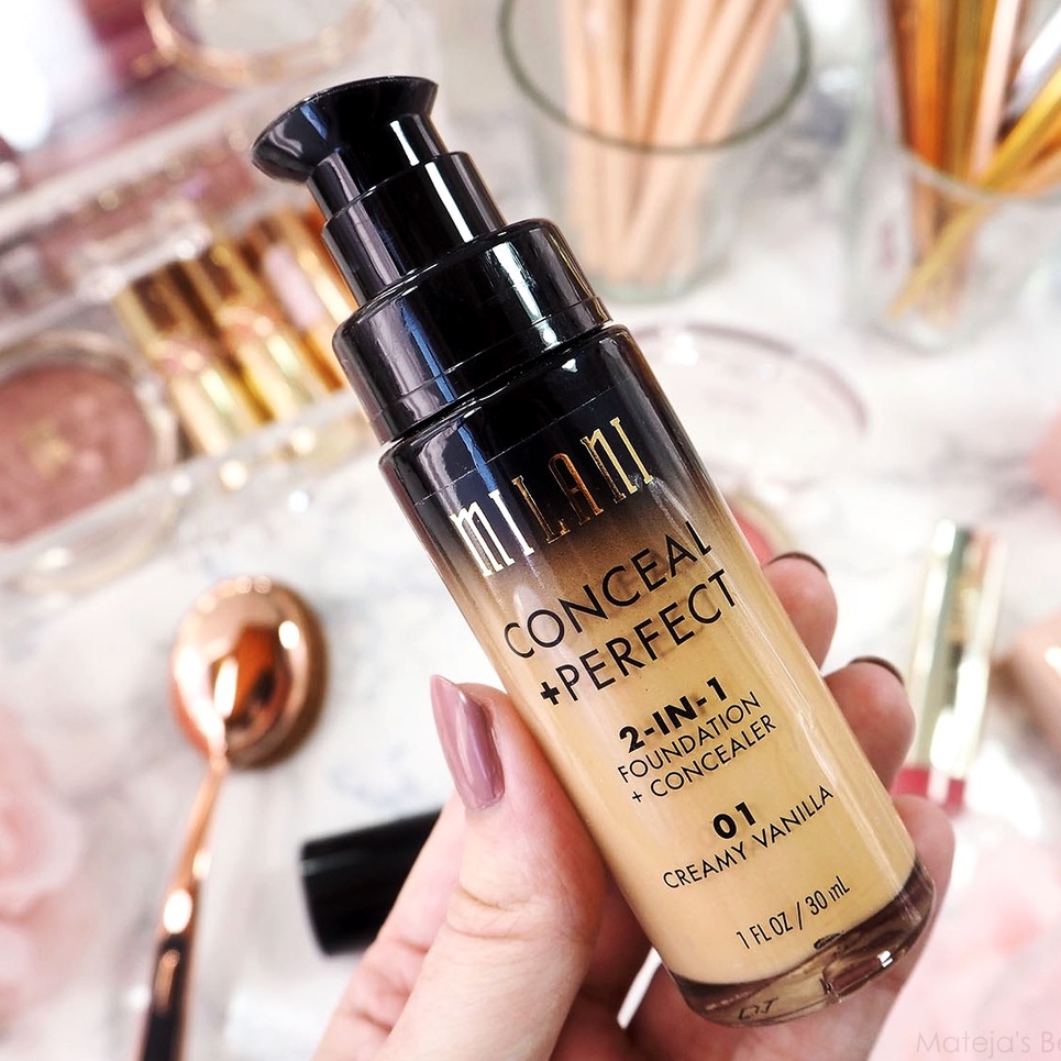 Kem nền che phủ kiềm dầu Milani Conceal Perfect 2-in-1 Foundation