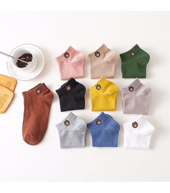 Set Bịch Vớ /Tất Hình Gấu Đủ Màu