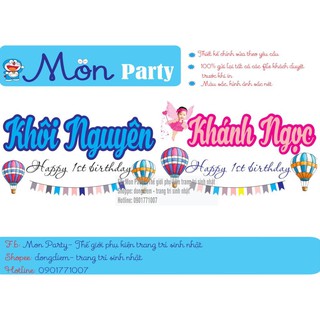 Banner treo tường trang trí sinh nhật