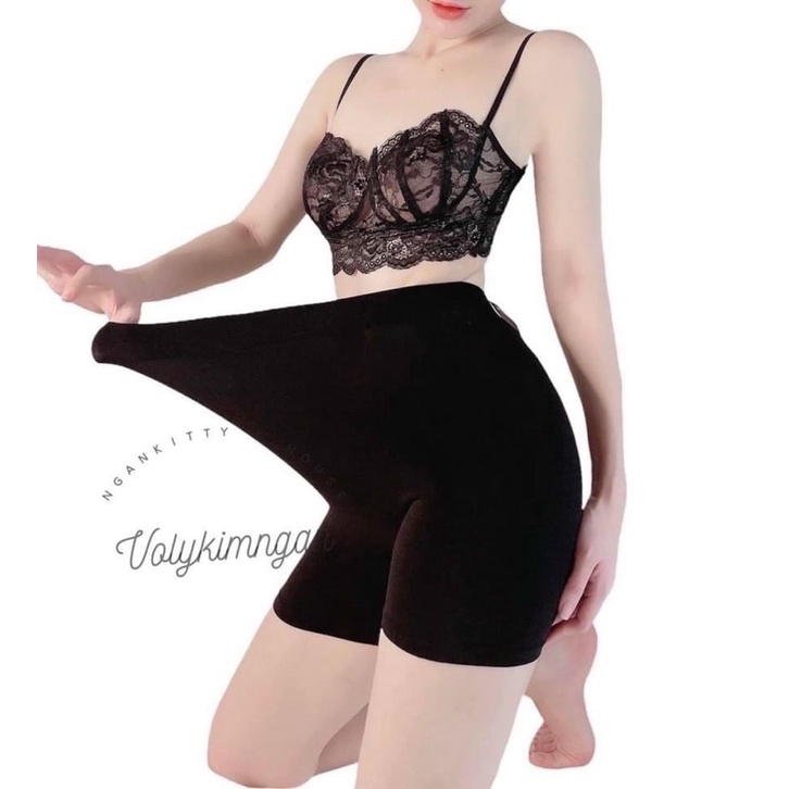 Quần legging đùi co giãn tốt ôm sát eo không lộ vân quần trong - Hasi.dress