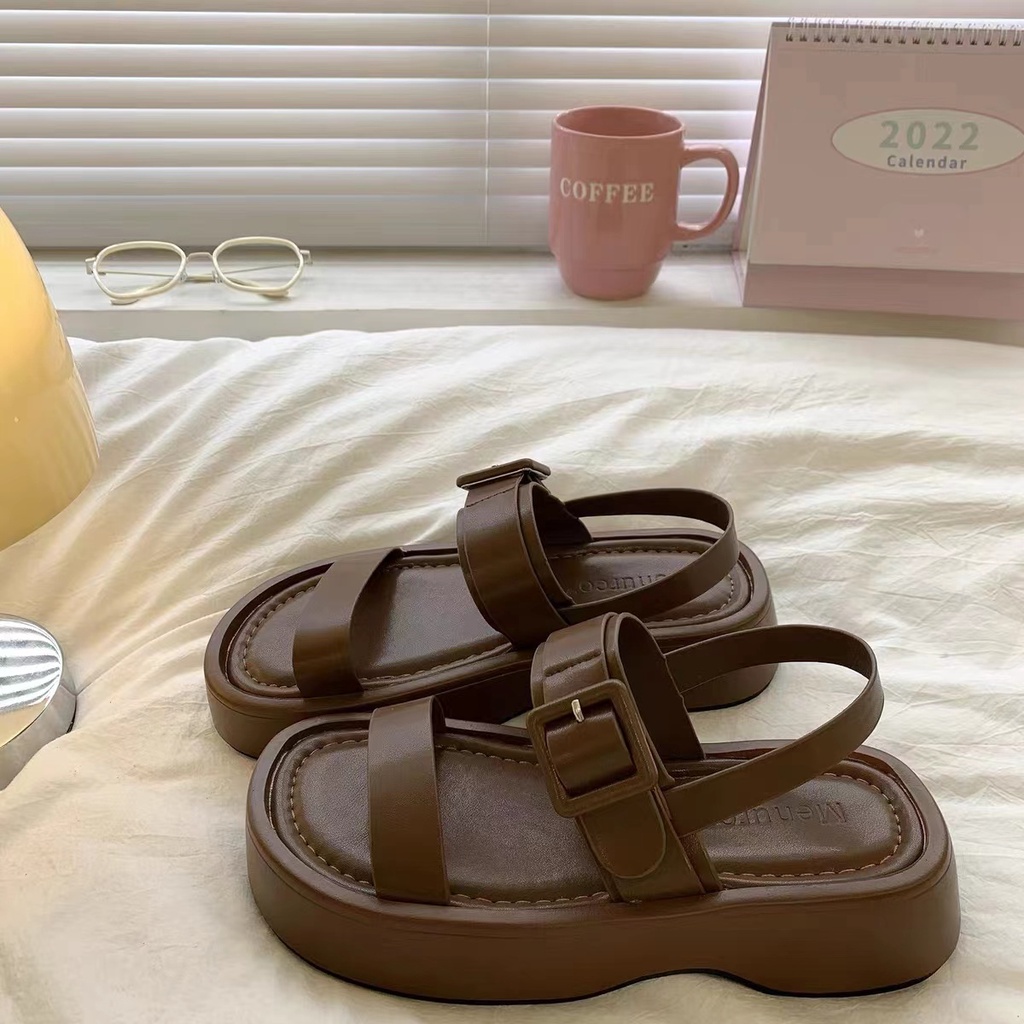 Giày Sandal Đế Dày Phong Cách Roman Thời Trang Dành Cho Nữ 2022