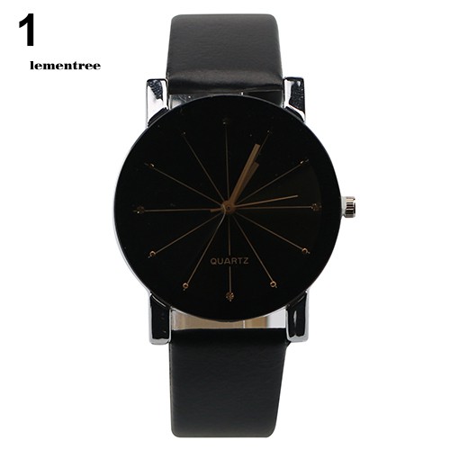 Đồng Hồ Quartz Chất Liệu Hợp Kim Dây Đeo Giả Da Kiểu Dáng Thể Thao