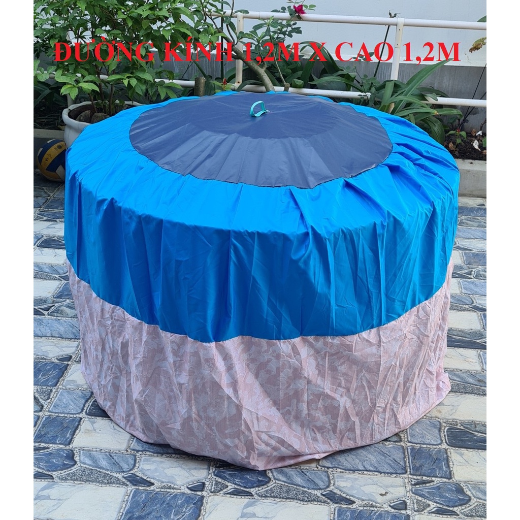 Màn tròn chống mưa. Màn, mồng, mùng trùm lồng gà chống nước, mưa, gió, rét, muỗi cho gà và vật nuôi. Màn trùm bội gà.