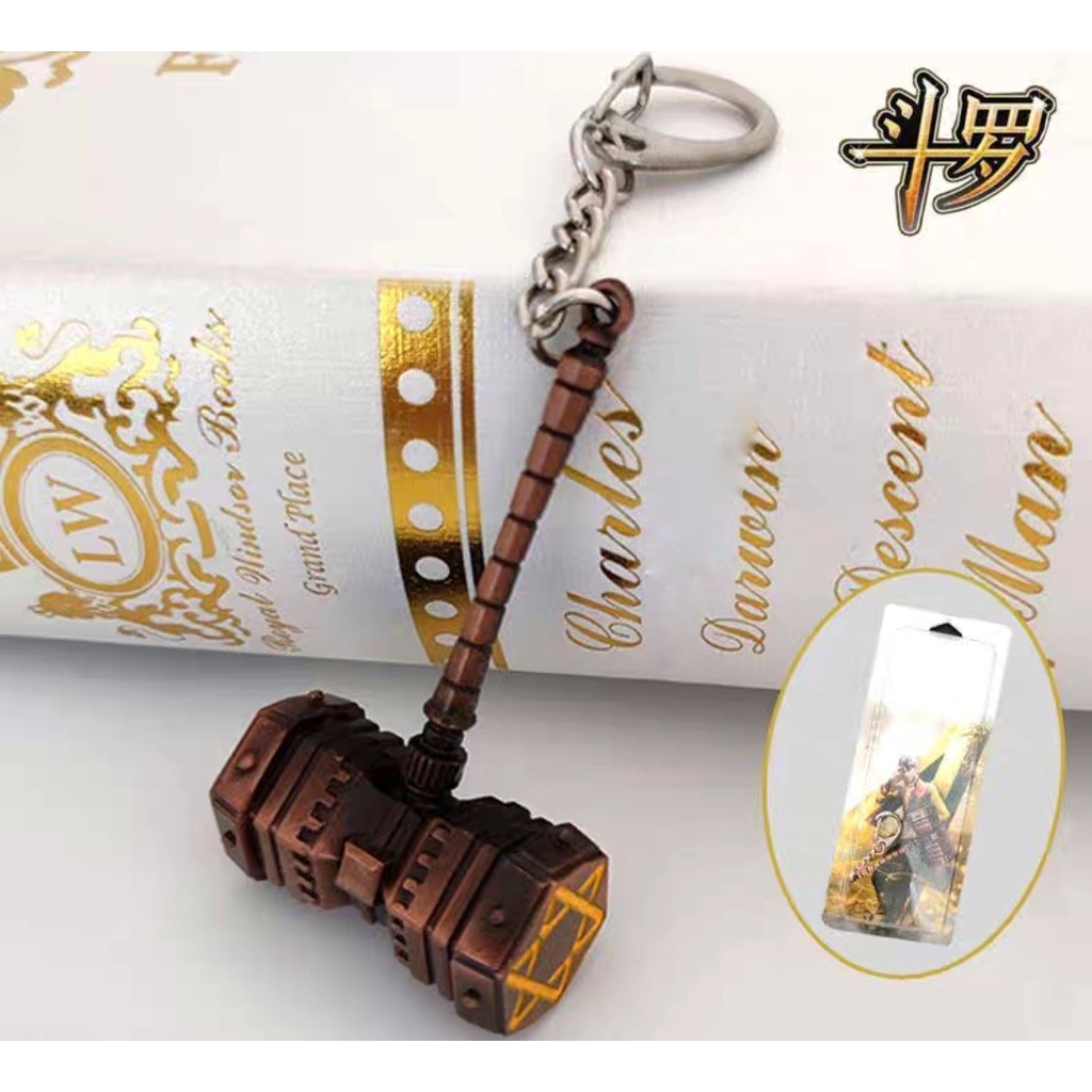 Mô hình trưng bày búa Hạo Thiên Chùy 12cm phim Đấu La Đại Lục.