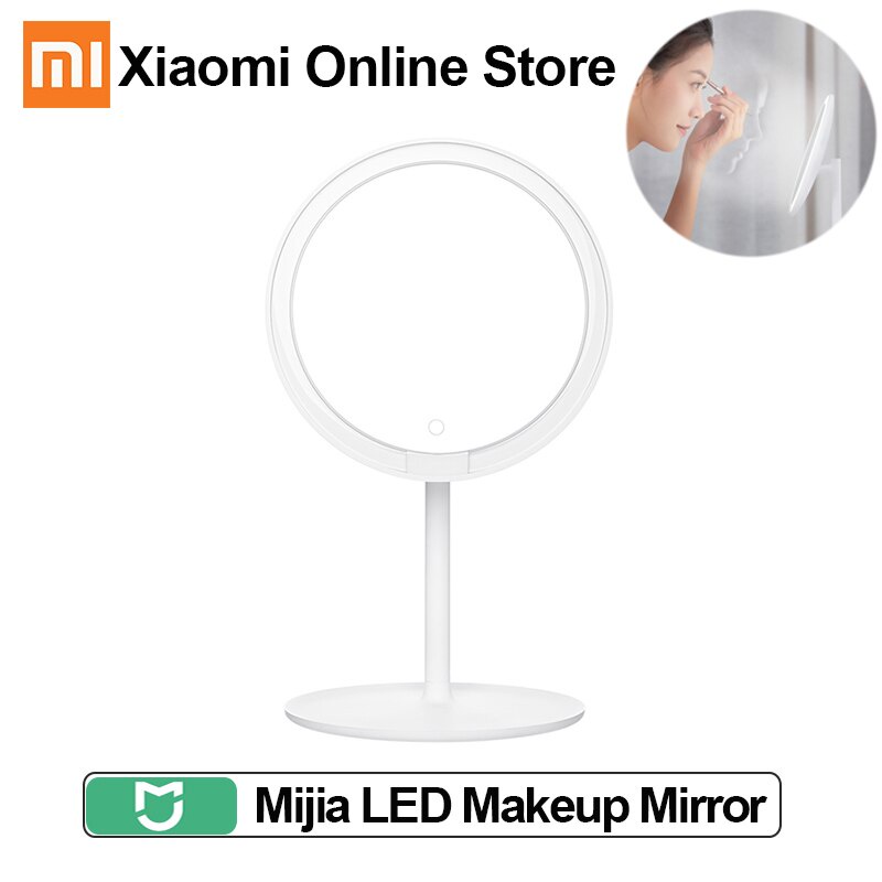 Gương trang điểm XIAOMI để bàn có đèn LED TypeC pin 2000mAh nhiều chế độ Ánh Sáng