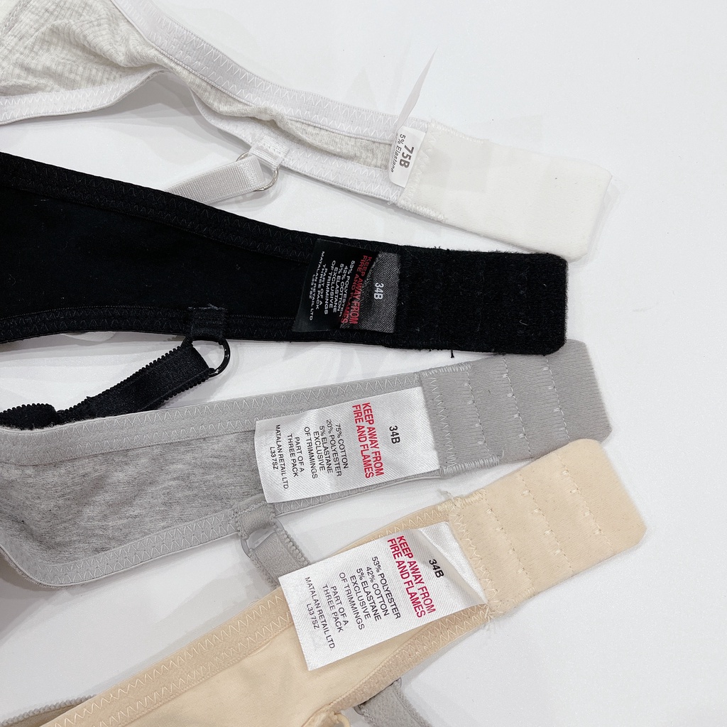 Áo lót không gọng không đệm hiệu Primakk dư xịn size 32/34/36