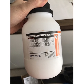 Chất Calcium chloride dihydrate CAS 10035-04-8 CaCl2 .2H2O lọ 500g canxi clorua
