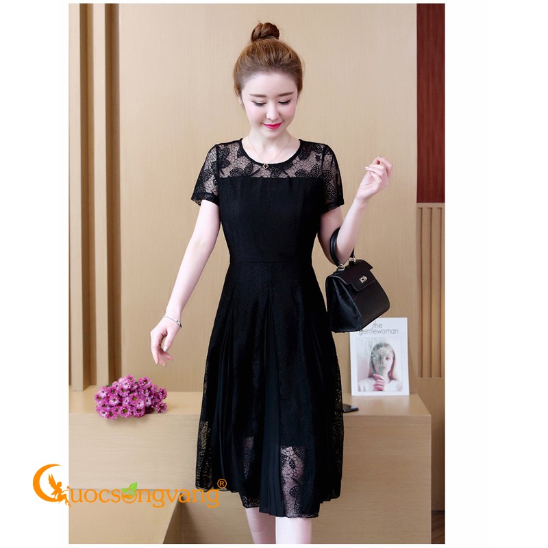 Váy đầm xòe big size váy đầm nữ ren GLV098 Cuocsongvang