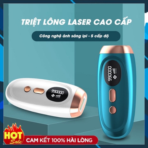 Máy Triệt Lông Vĩnh Viễn Mini IPL Cầm Tay Xung 990000 Sử Dụng Công Nghệ Cao Kết Hợp Với Trẻ Hóa Làn Da Hàng Chính Hãng