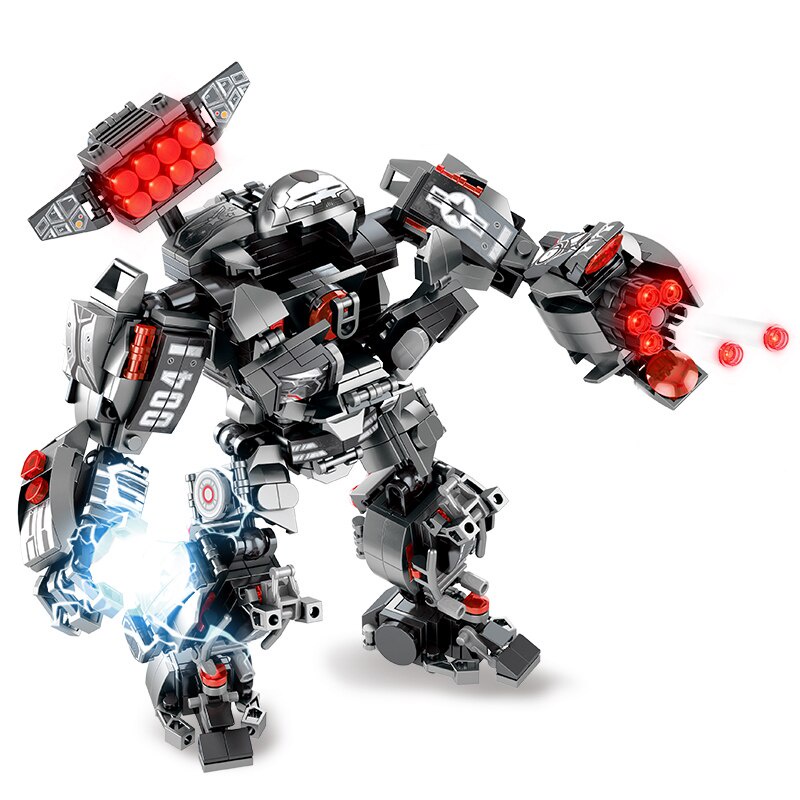 Đồ chơi Lắp ráp Mô hình 76013 Superhero Marvel The Avengers Lron Man War Machine Hulkbuster