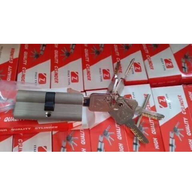 Set 10 ruột ( tim ) khoá tay gạt 70X32 dùng chung 1 CHÌA