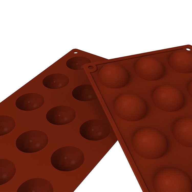 Khuôn silicone làm bánh hình nửa cầu đáng yêu