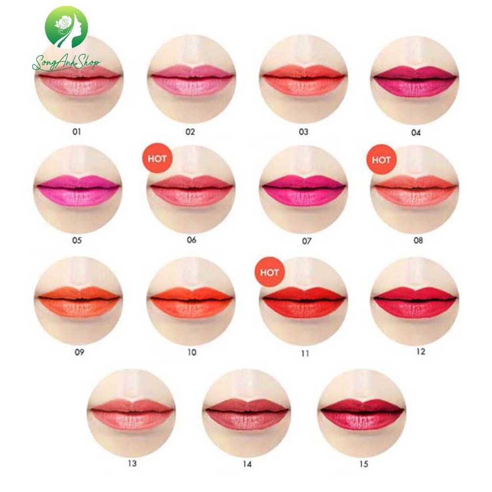 Son mịn như nhung Collagen Ampoule Lipstick 3.5g Hàn Quốc