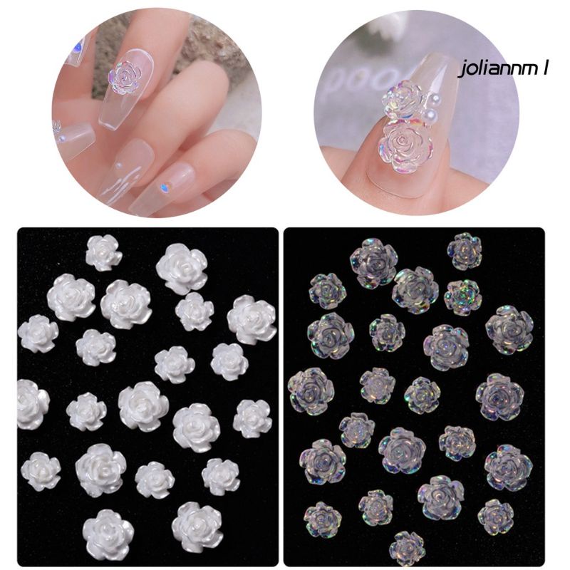 SET 50 CÁI CHARM BÔNG HỒNG- CHARM NHỰA CAO CẤP