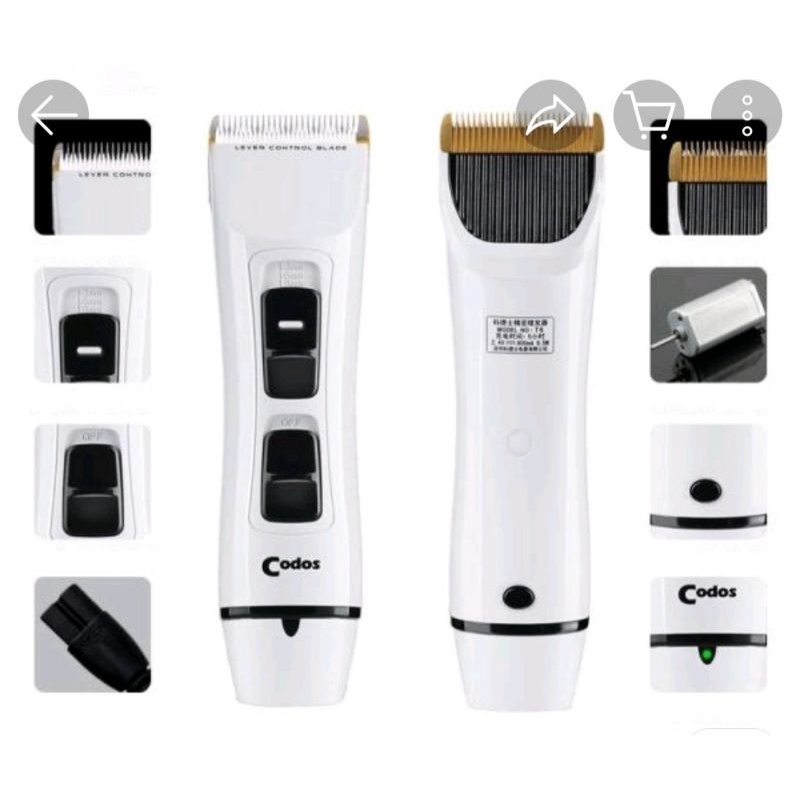 Tông đơ cắt tóc Codos T6