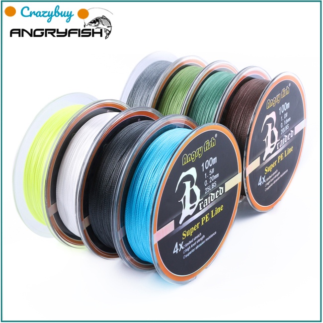 Cuộn Dây Câu Cá PE Bện 4 Sợi Siêu Chắc Dài 100m/109yds 10LB-80LB