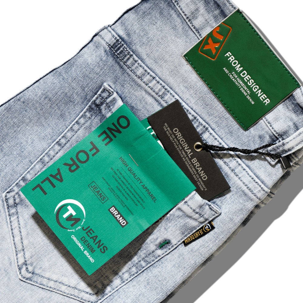 Quần jean nam trơn xanh nhạt KBOY SHOP  form trẻ trung, trơn gối ống ôm chất bò cao cấp vải mềm mịn hợp dáng - QJ35 | BigBuy360 - bigbuy360.vn