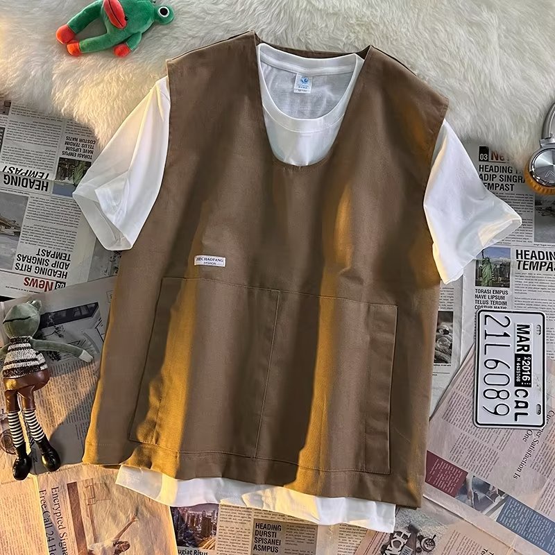 Áo Ba Lỗ Mỏng Phong Cách Nhật Bản Thời Trang Mùa Hè Dành Cho Nam M-3XL 3 Màu Cá Tính