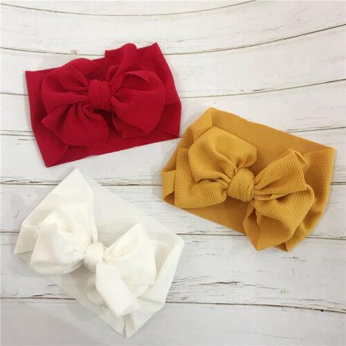 Khăn turban thắt nơ co dãn cho bé gái