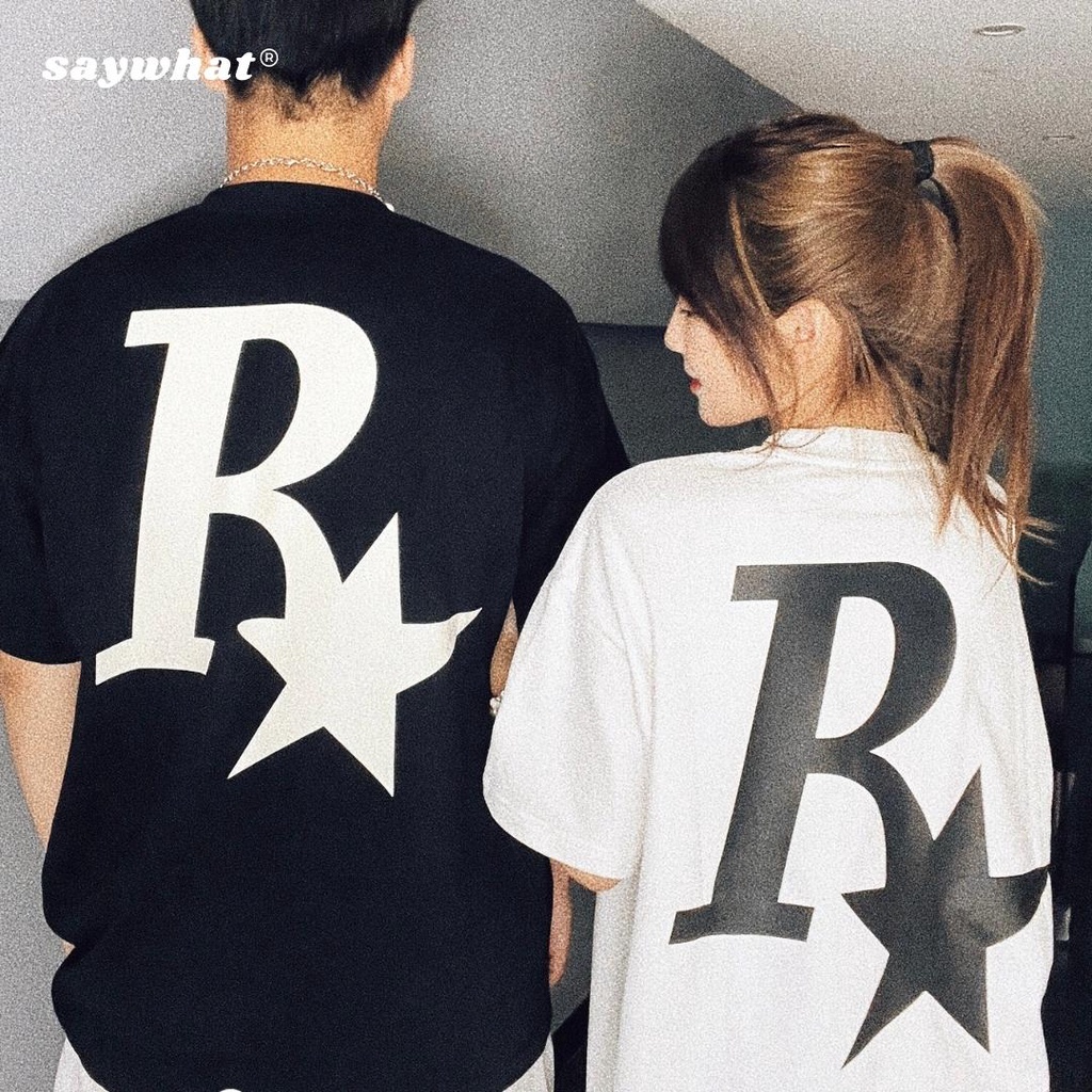 Áo thun tay lỡ phom rộng Unisex phông nam nữ 100% cotton local brand Saywhat Rstar Premium Tee